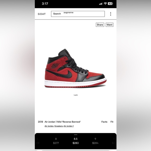 Air Jordan 1 Mid Reverse Banned - Picture 6 of 6